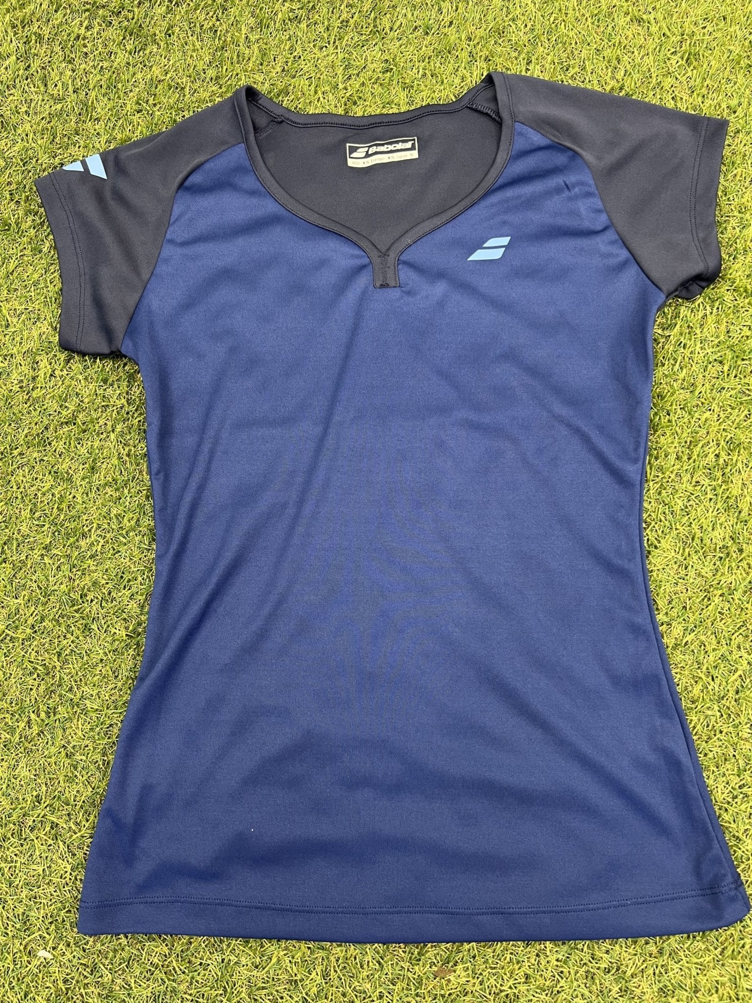 Women's Babolat Black and Blue Tennis T-Shirt - kitround kitround product
