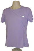 Front view of Karrimor mauve short-sleeved sports top on mannequin