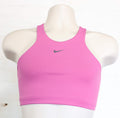 Front view of Nike Alate pink Dri-FIT sports bra on mannequin