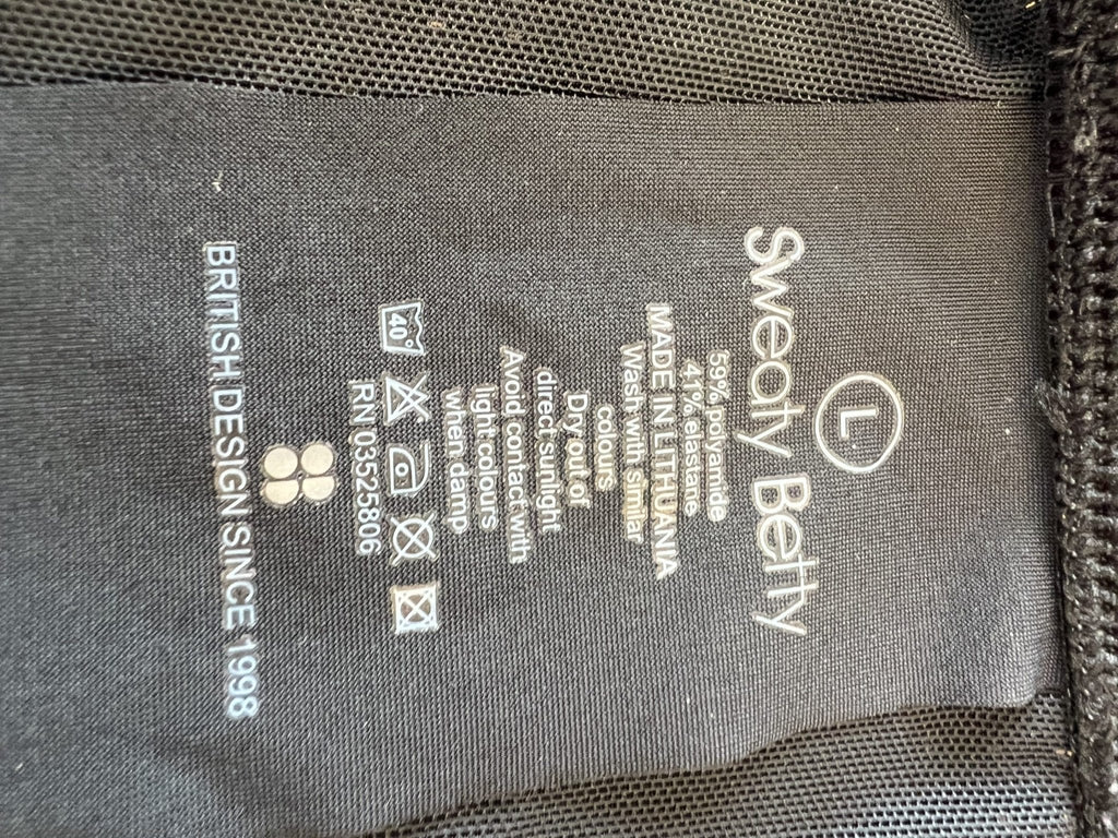 Women's Sweaty Betty Black & Aqua Sports Top - kitround kitround product