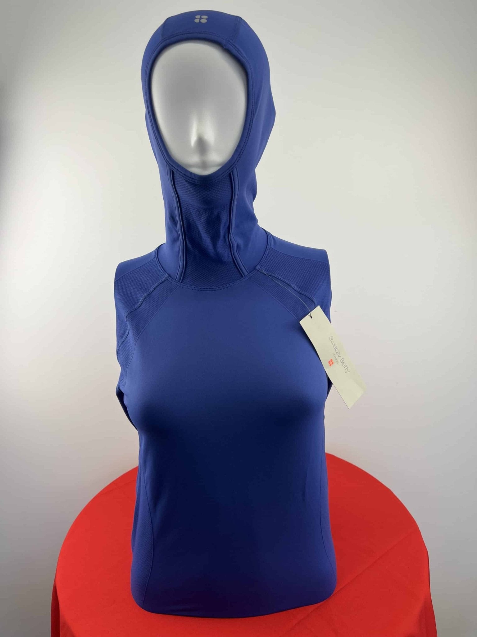 Women's Sweaty Betty Blue Hooded Athletic Top - kitround kitround product