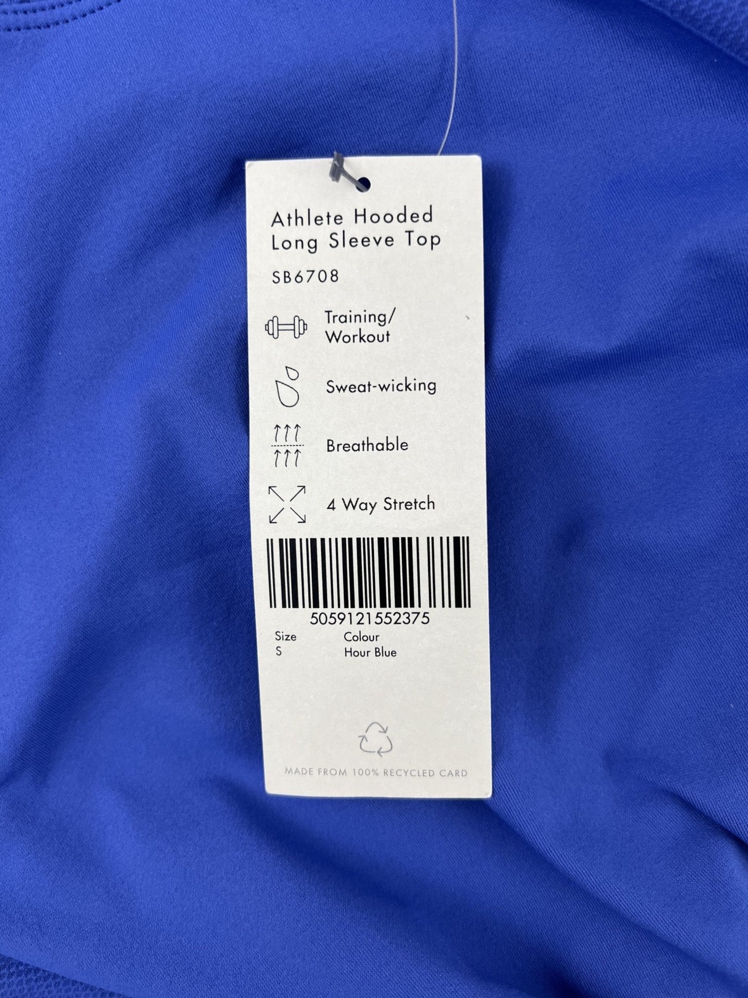 Women's Sweaty Betty Blue Hooded Athletic Top - kitround kitround product