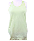 Front view of lime green Sweaty Betty sports vest size M