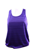Front view of Zakti purple running vest with racer back design