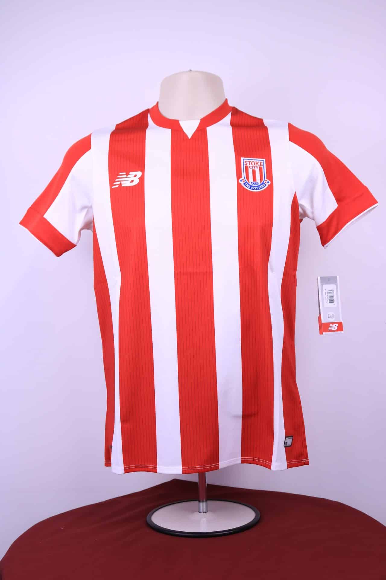 Youth's New Balance Stoke City FC Shirt (Size 164 YL) - 2015/2016 Season - kitround kitround product