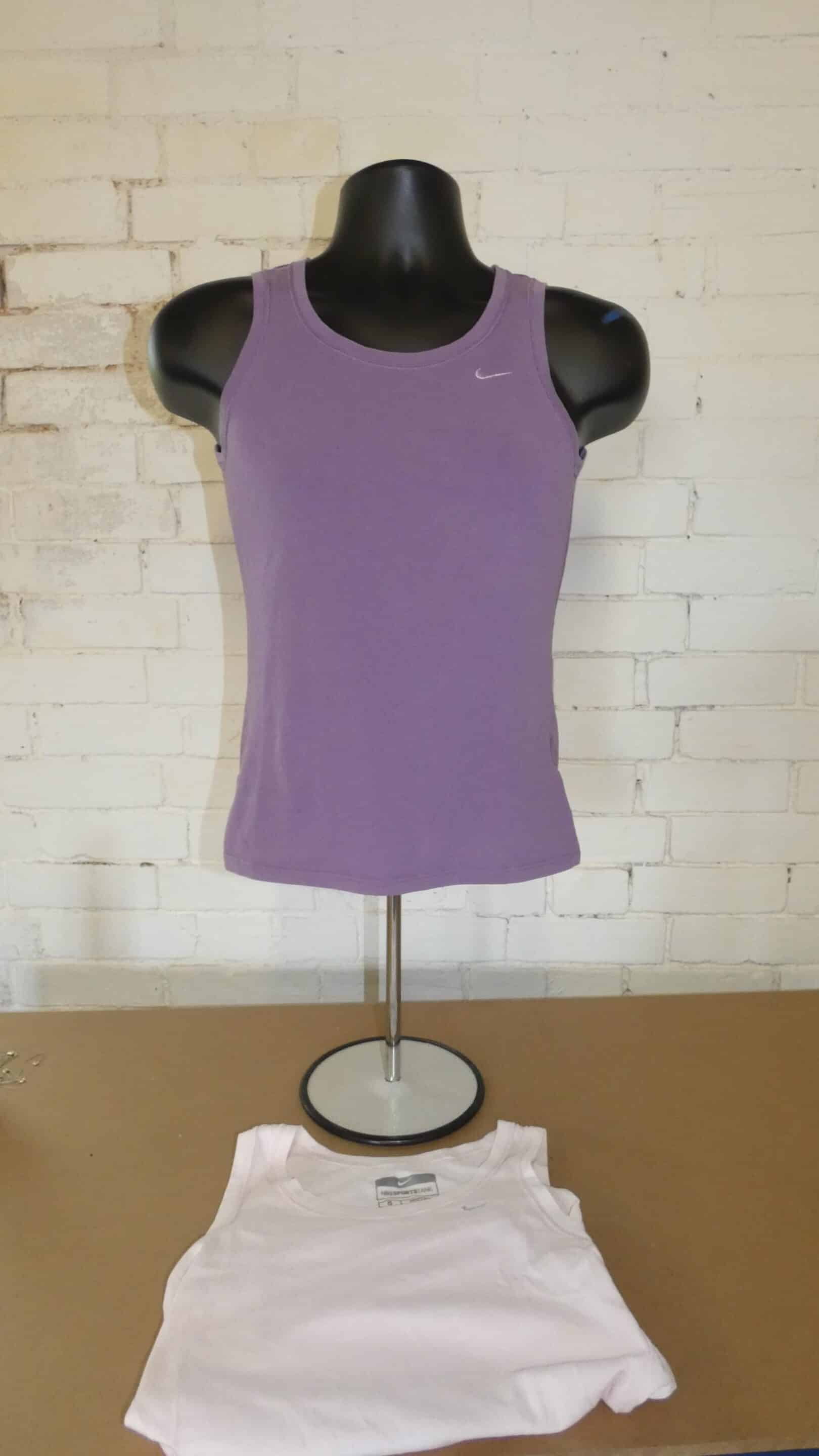 Two Women’s Vest Tops Pink and Purple