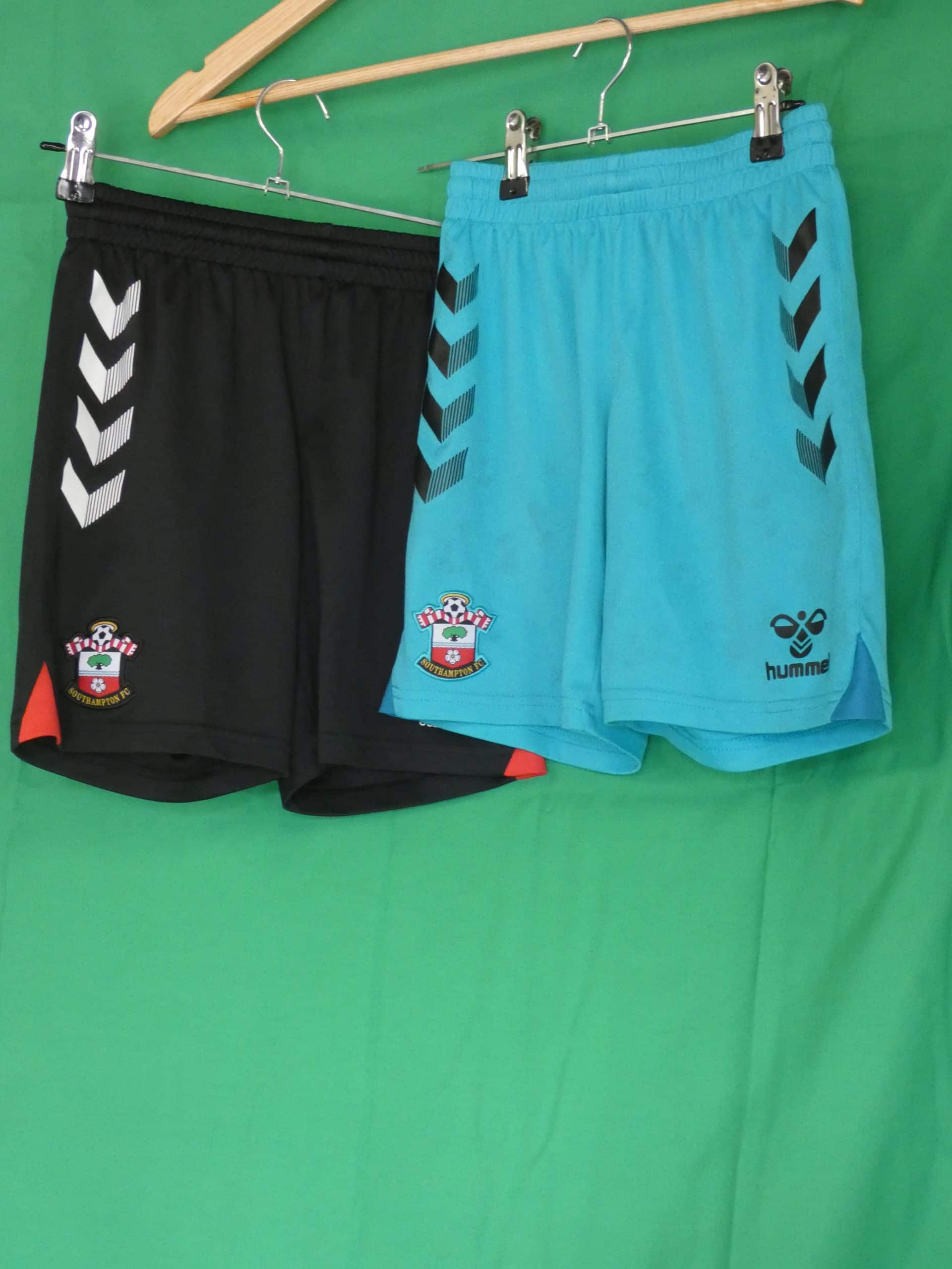 Two Pairs of Kids Southampton FC Shorts