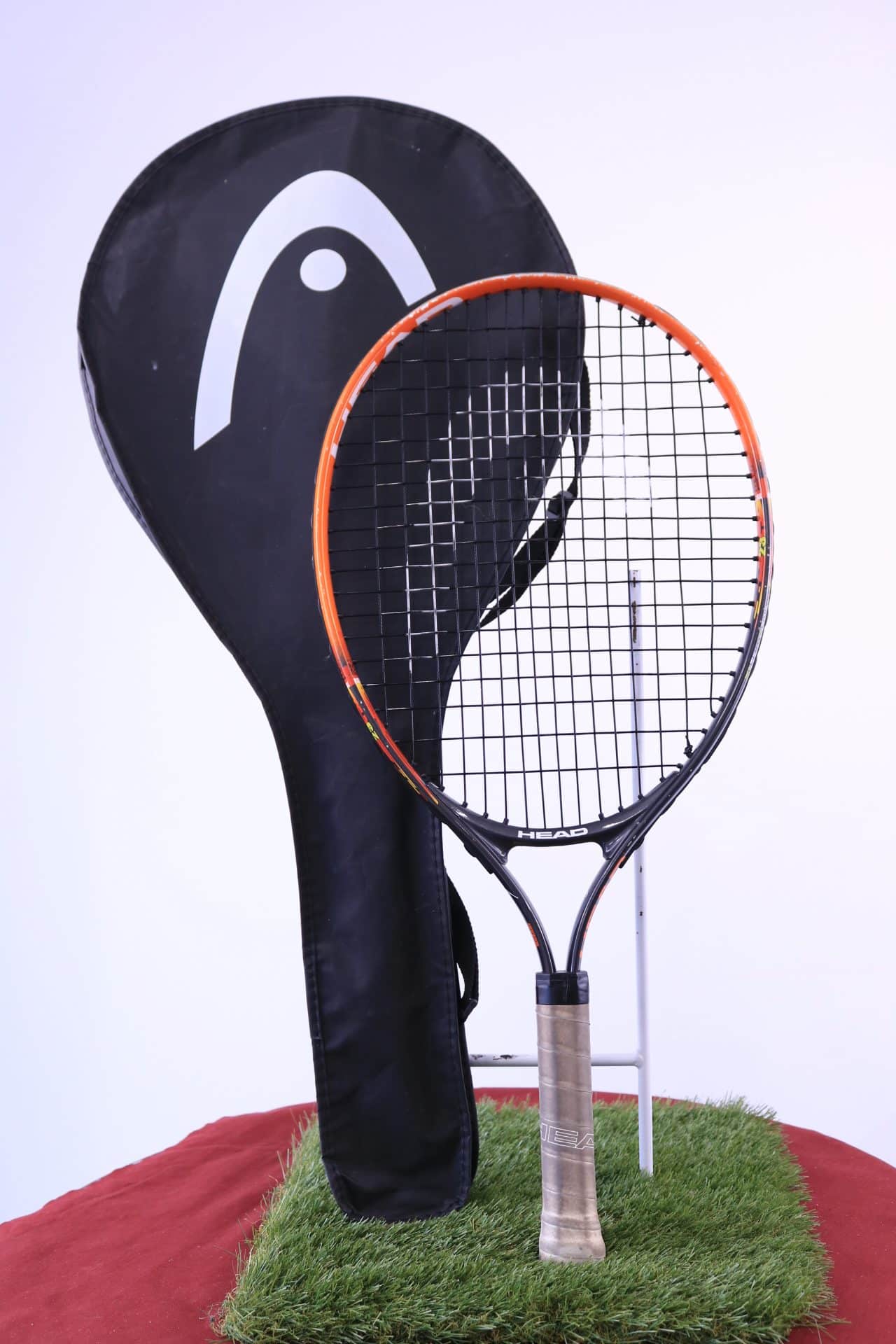 Head Tennis Racquet and Case, length 23″, grip 4″, size 0