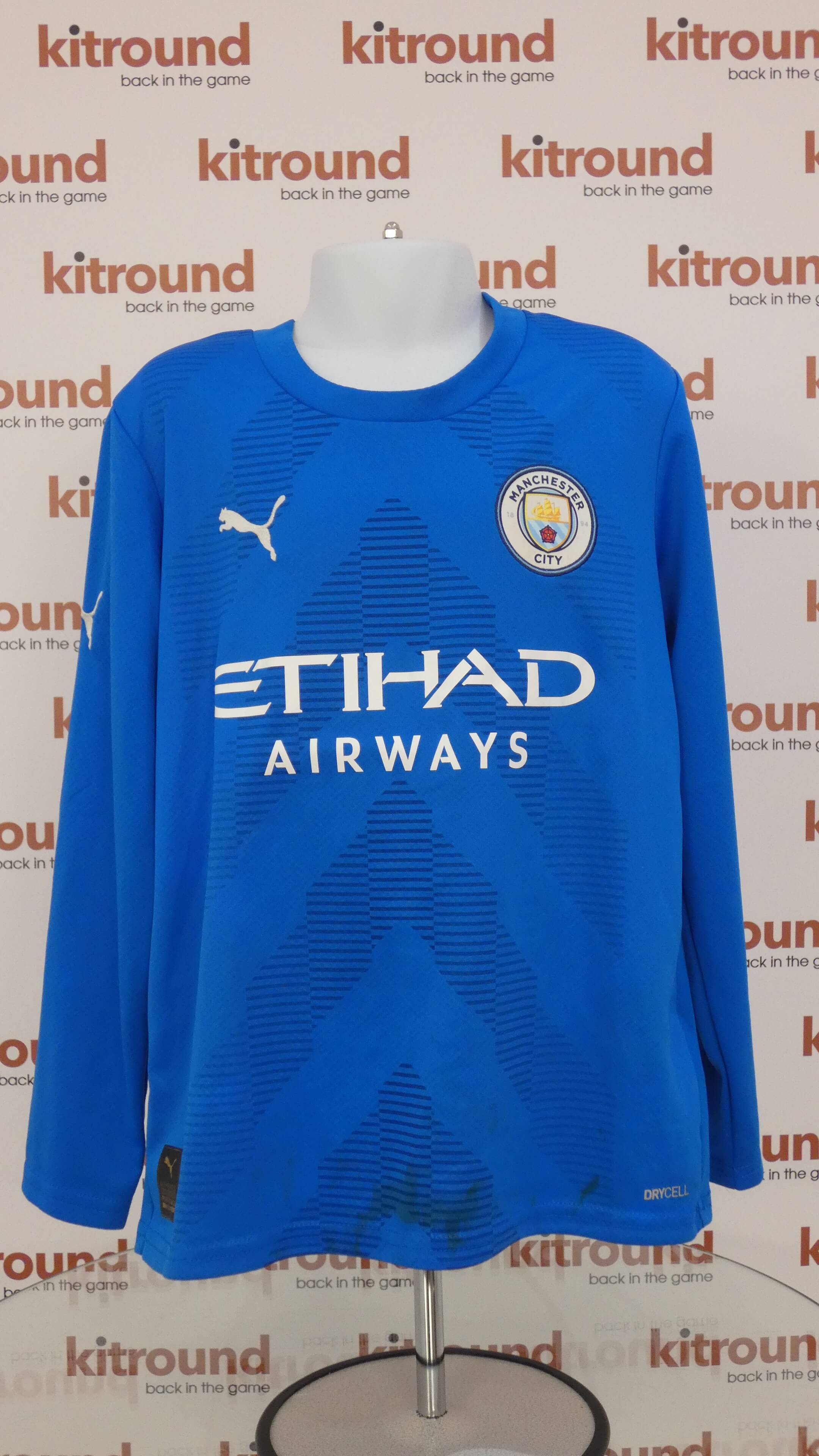 Kids Long-sleeved Man City Football Top