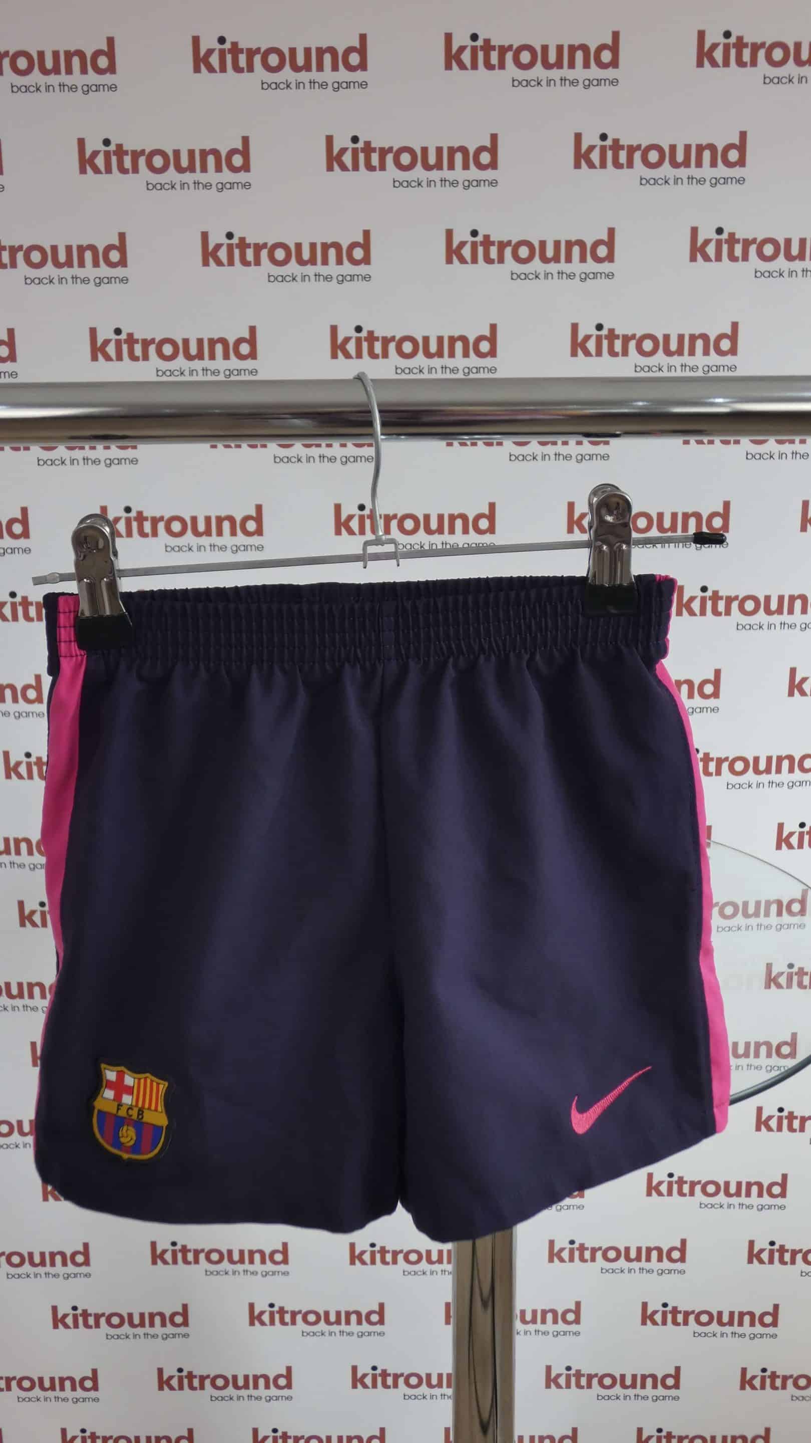 Kids Barcelona Football Shorts