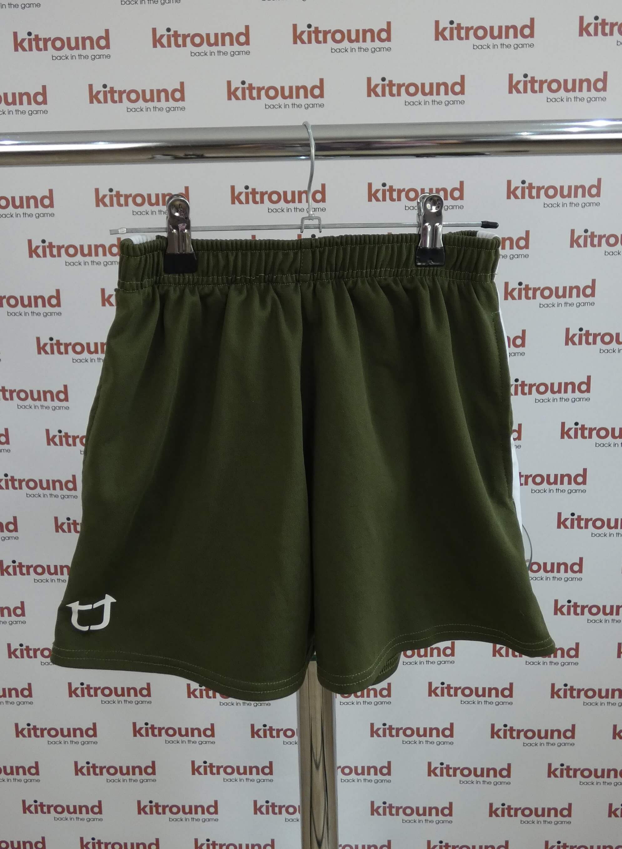 Kids Shorts Green with White Detailing