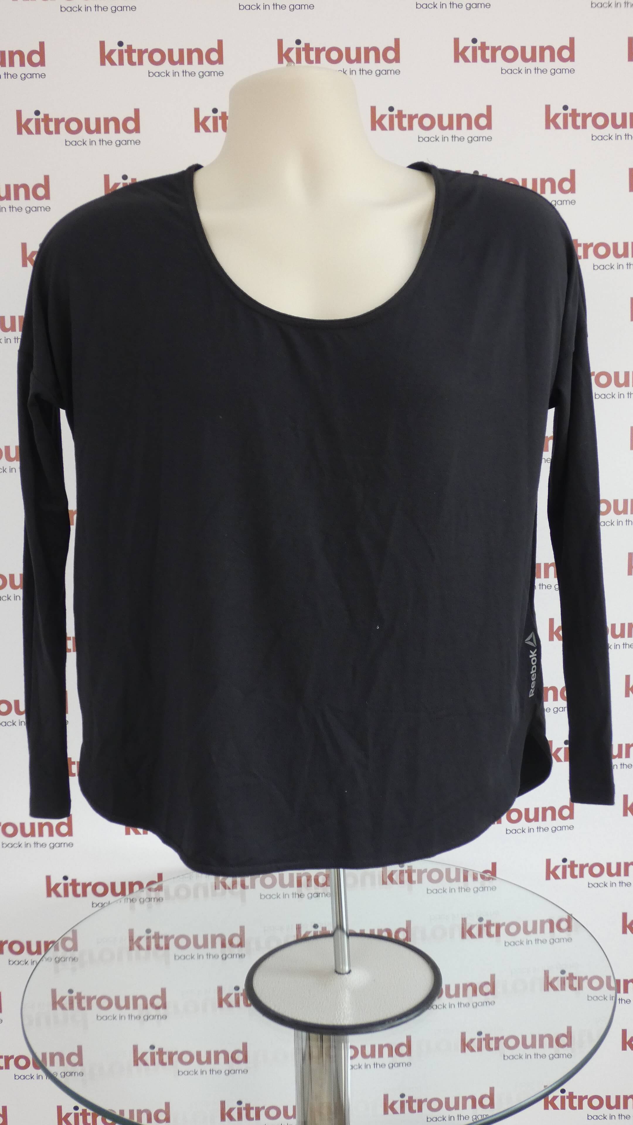 Women’s  Black Longsleeve Reebok T-Shirt (2XS)