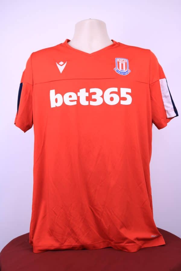 Men's Stoke City FC V Neck Short Sleeved T-Shirt/Training Top