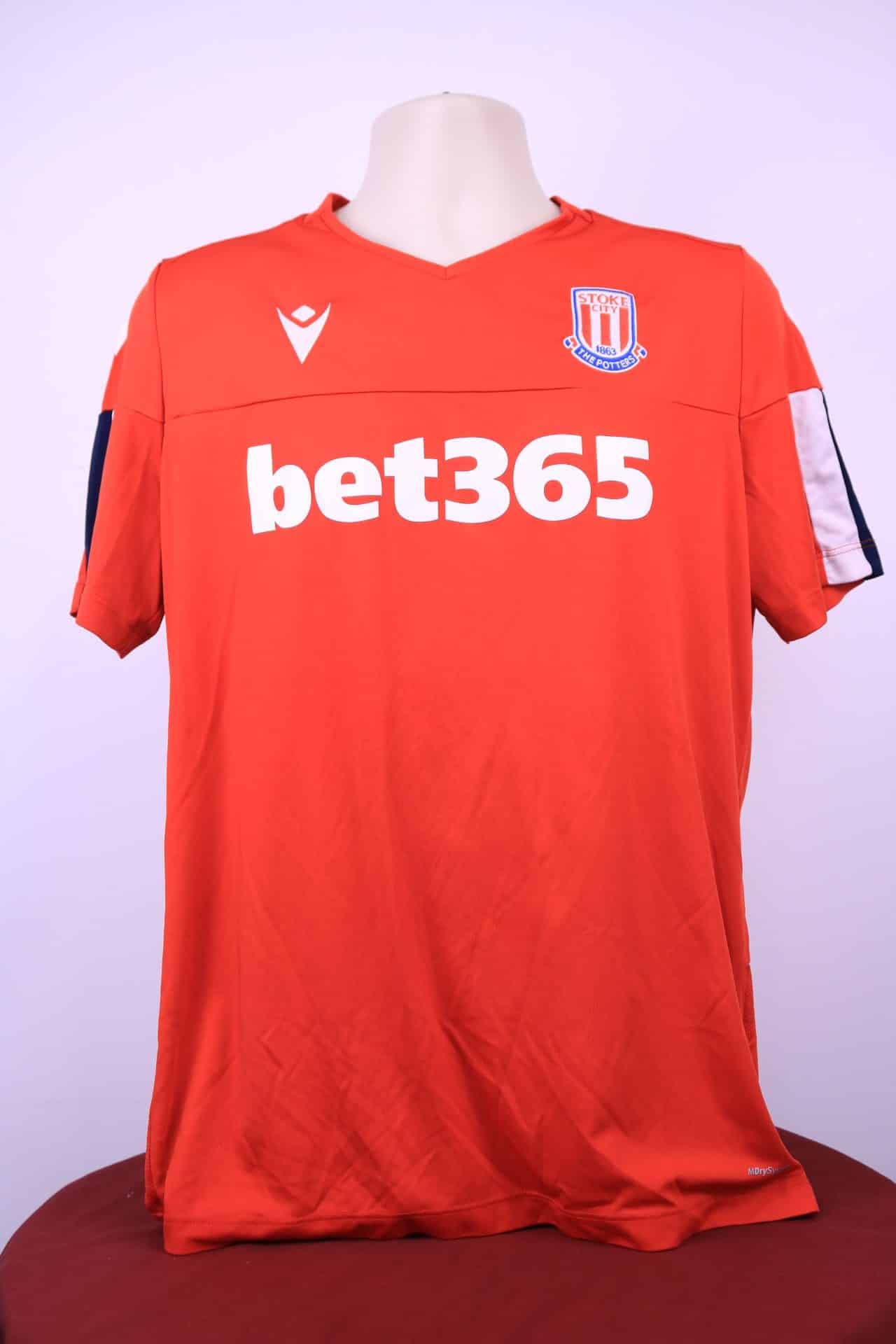 Men’s Stoke City FC V Neck Short Sleeved T-Shirt/Training Top