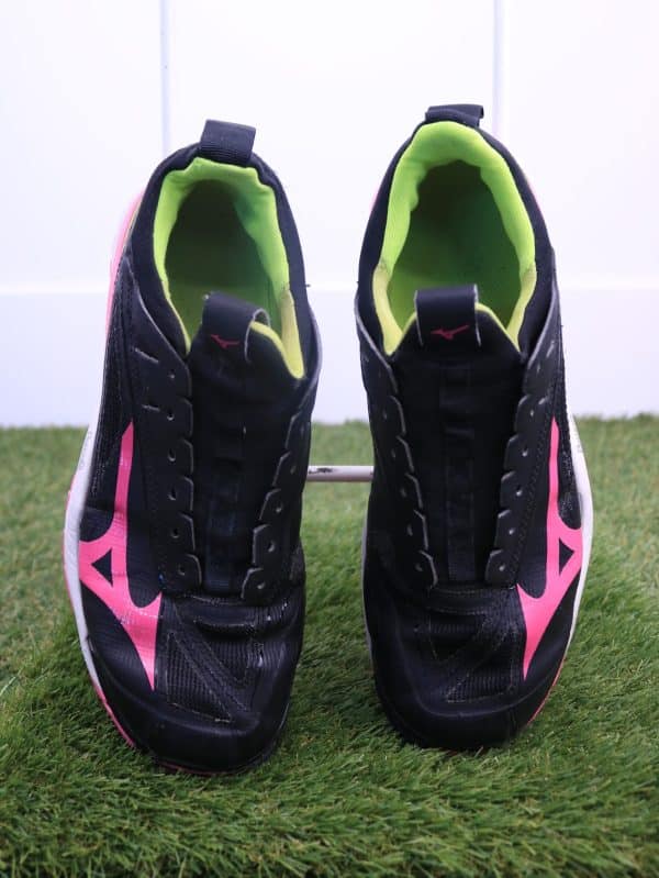 Mizuno Wave Mirage 2.1 Netball Shoes Black/Pink Glo/Yellow - Image 3