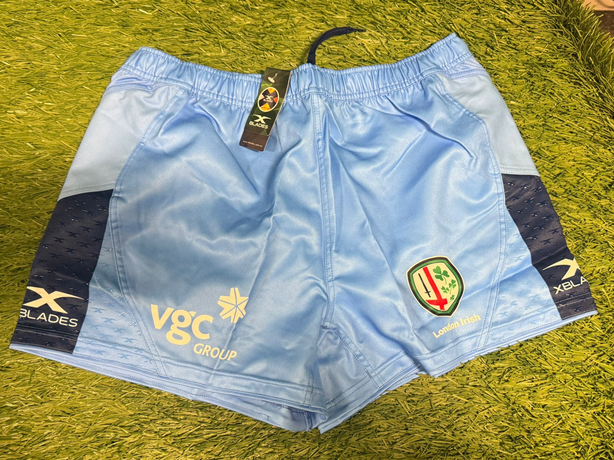 Xblades London Irish Blue Shorts Large