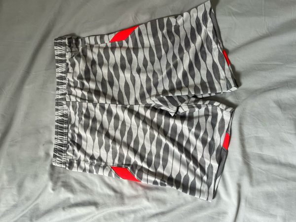 Nike Football Shorts - Grey and Red - Image 2
