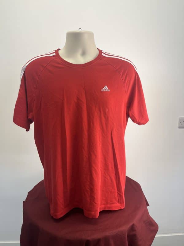 Men's adidas Red Short Sleeved T-Shirt