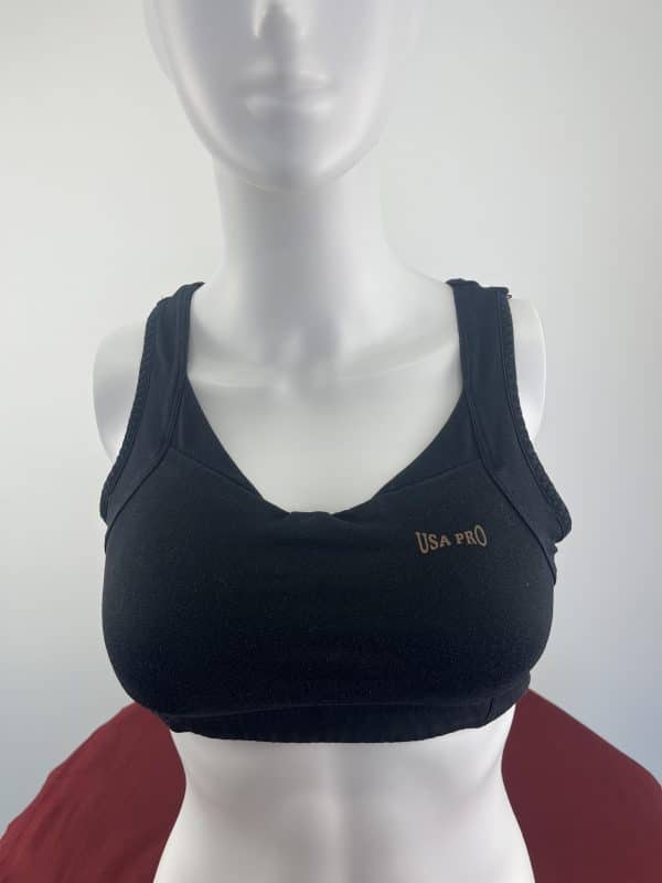 Black USA Pro Sports Bra
