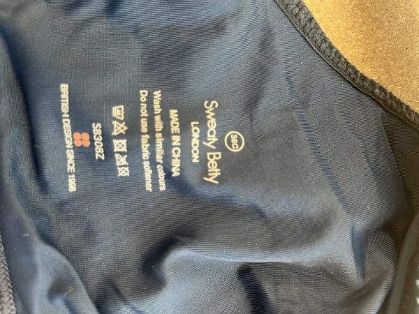 Sweaty Betty Navy Sports Bra - Image 2
