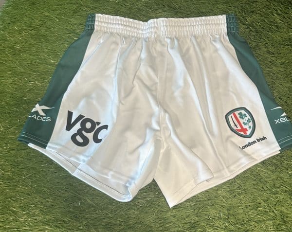 XBlades London Irish White Shorts XXL