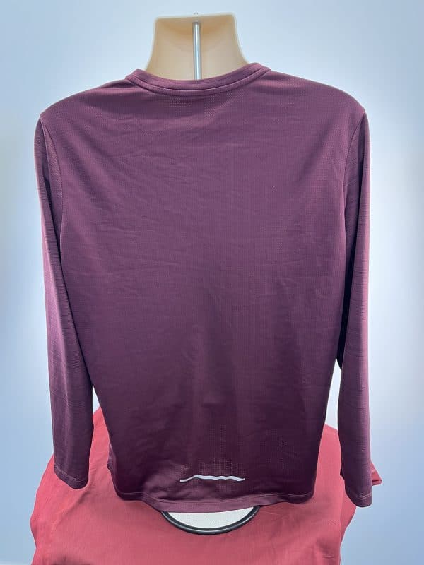 Men's Nike Burgundy Long Sleeve Athletic Shirt - Image 3