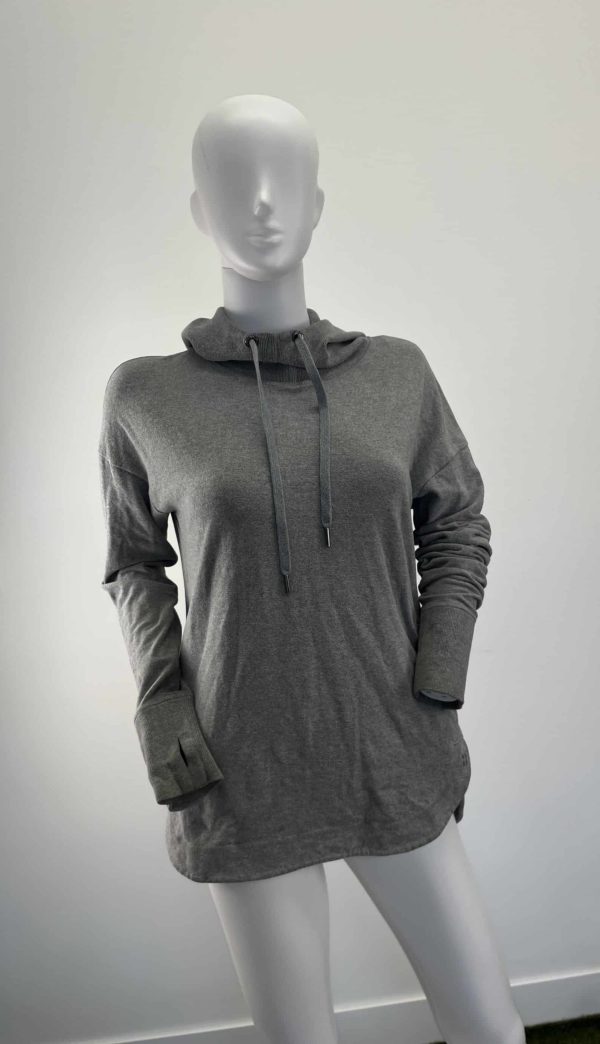 Women’s Sweaty Betty Grey Hooded Sweatshirt - Image 2