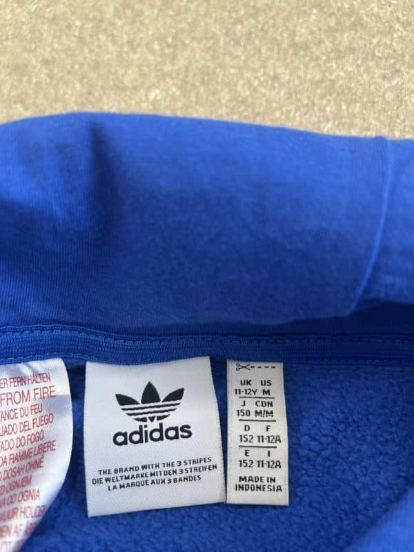 Kid’s adidas Blue Hoodie - Image 2