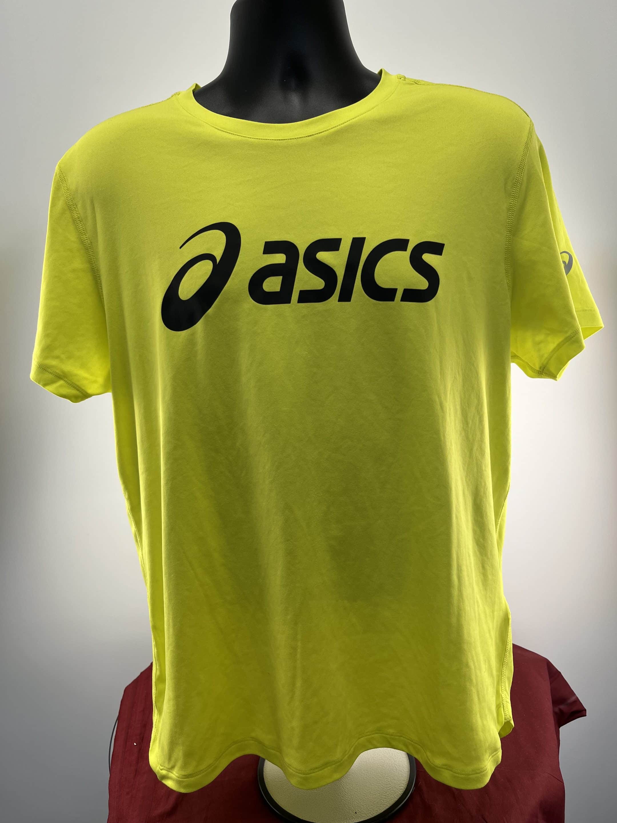 Men’s Asics Yellow Sports T-Shirt