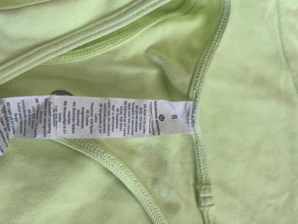 Women's Lululemon Light Green Sports Tank Top - Image 3