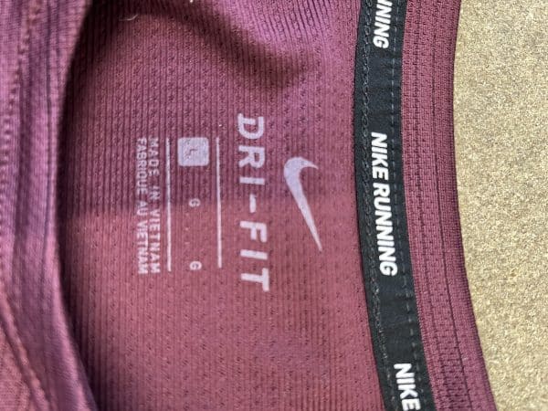 Men's Nike Burgundy Long Sleeve Athletic Shirt - Image 2