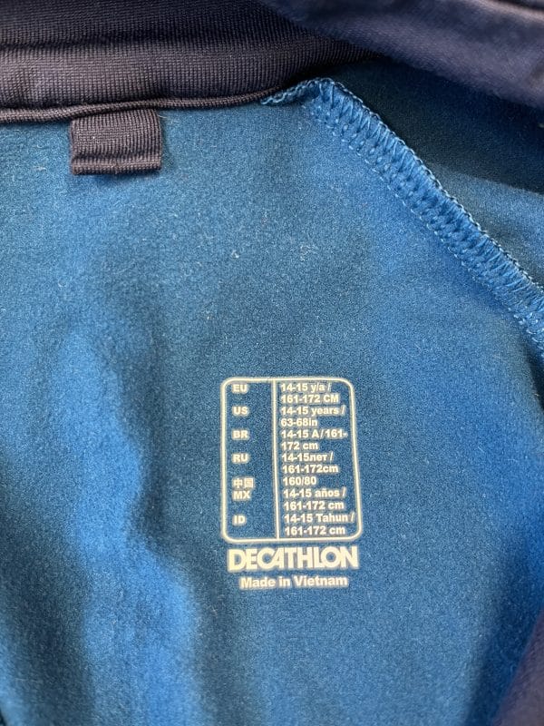 Youth’s Kalenji 1/2 Zip Hoodie 14-15 yrs - Image 2
