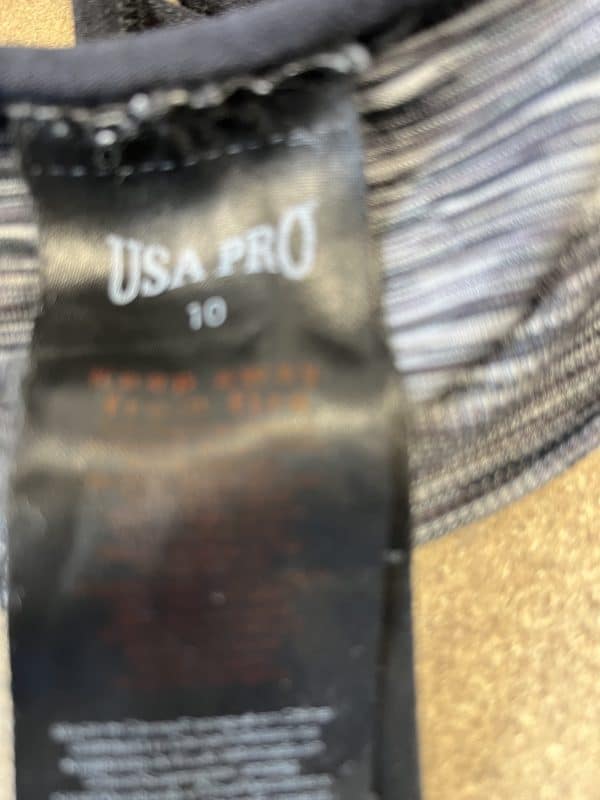 Women’s USA Pro Black Sports Bra - Image 2