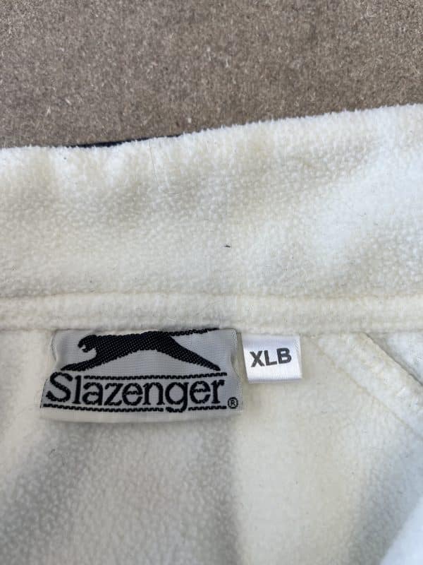 Kid's Slazenger White Fleece Jumper Age 13 yrs - Image 3