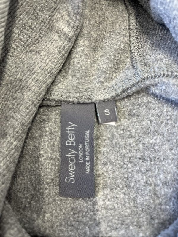 Women’s Sweaty Betty Grey Hooded Sweatshirt - Image 4
