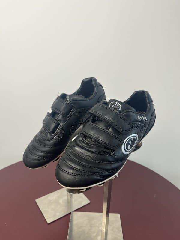 Razor Optimum Black Football Boots with Velcro Straps