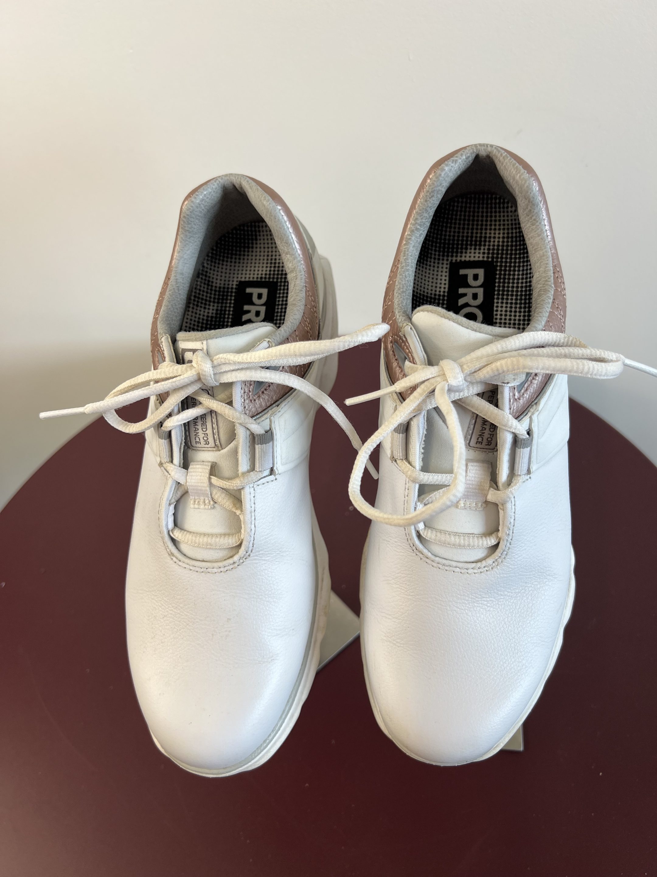 Pro White Golf Shoes