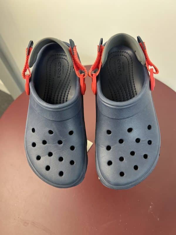 Kid's Crocs Classic Clogs - Blue with Red Strap