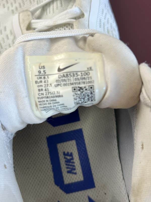 Nike Running Trainers White and Blue - Image 2